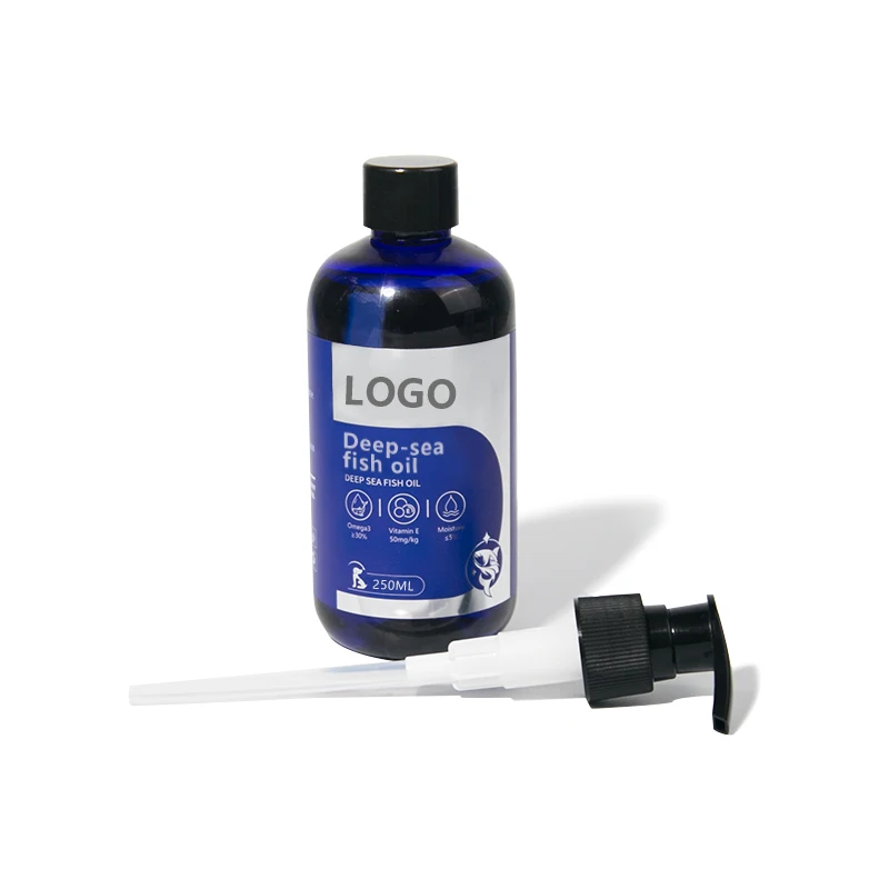 Pets Oil Supplement Custom Liquid Pump Fish Oil Animal Feed Deep Sea Omega 3 Fish Oil For Dogs