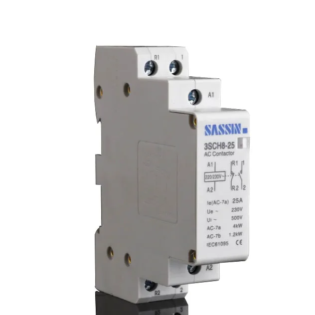 3SCH8-25 SASSIN 2P 25a AC mini Electrical Contactors