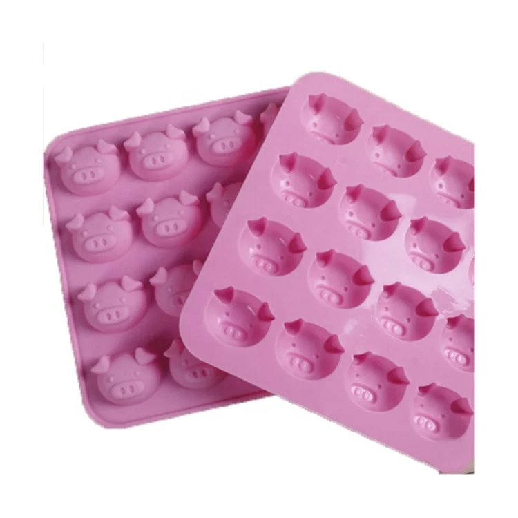 Hot Sale 100% Food Grade Silicone Baking Piglet Mould For Cake Fondant