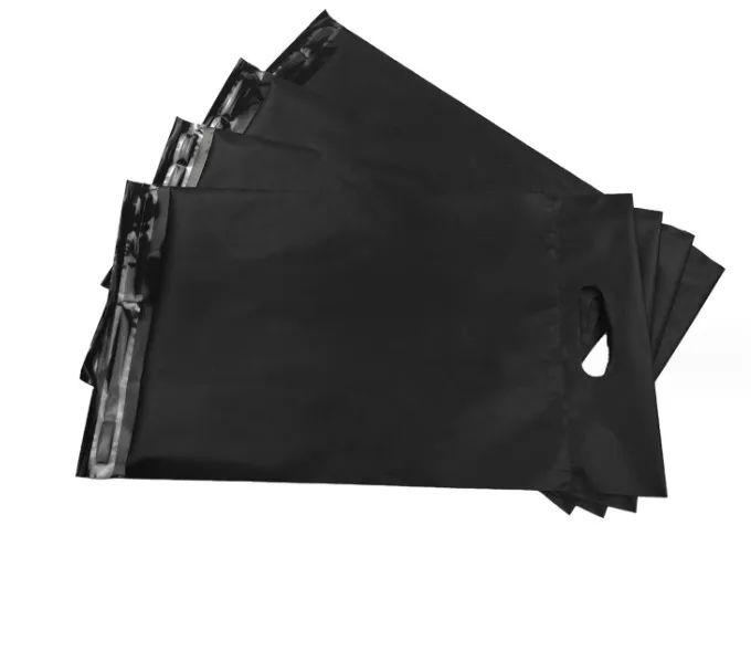 Biodegradable Compostable PLA Mailers Mailing Postage bags With Handle For Clothing Packaging Shopping