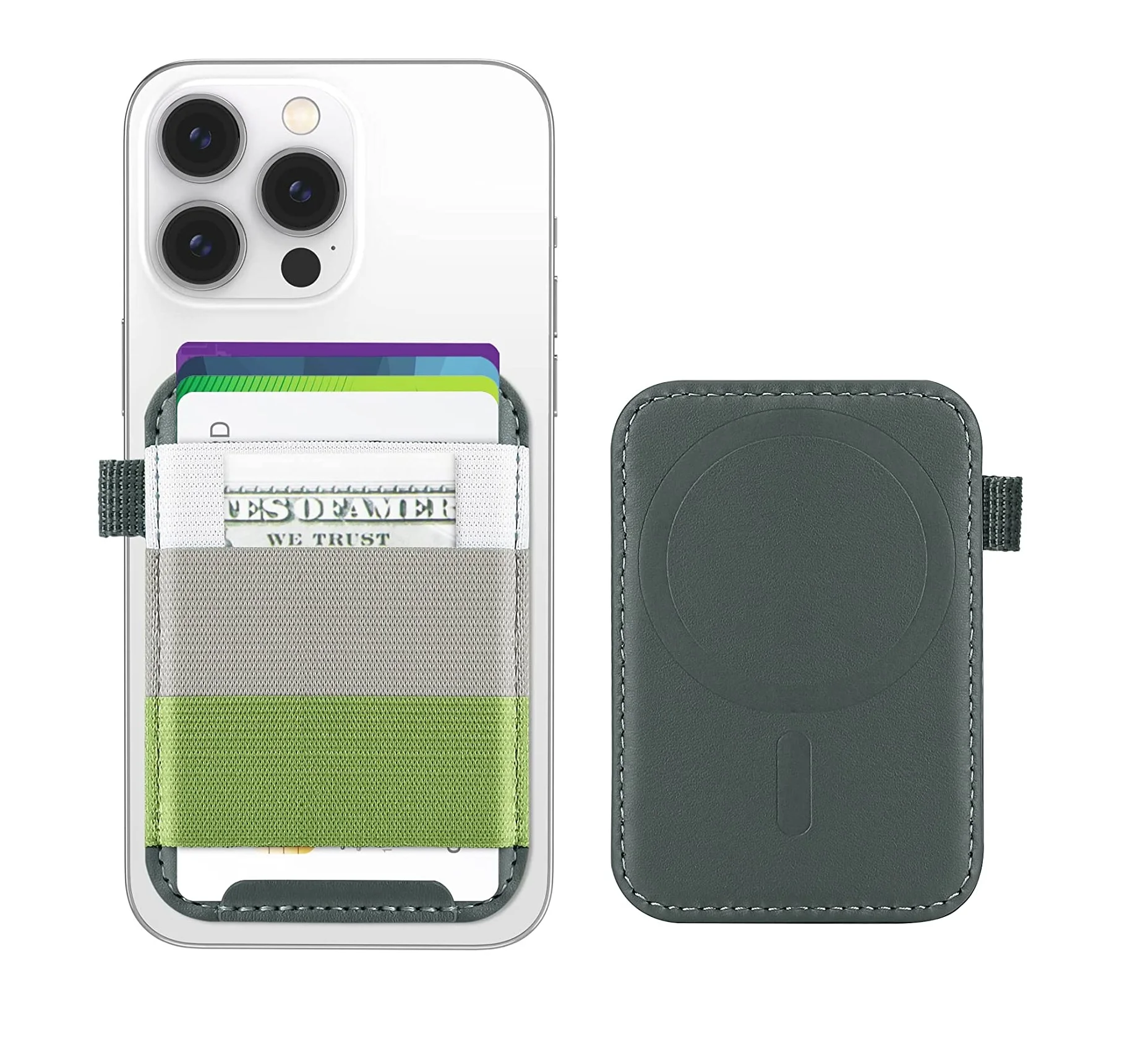 Custom logo Magnetic Phone Card Holder Wallet New Arrival Elastic Phone Wallet Factory Price Magnet Wallet for Phone