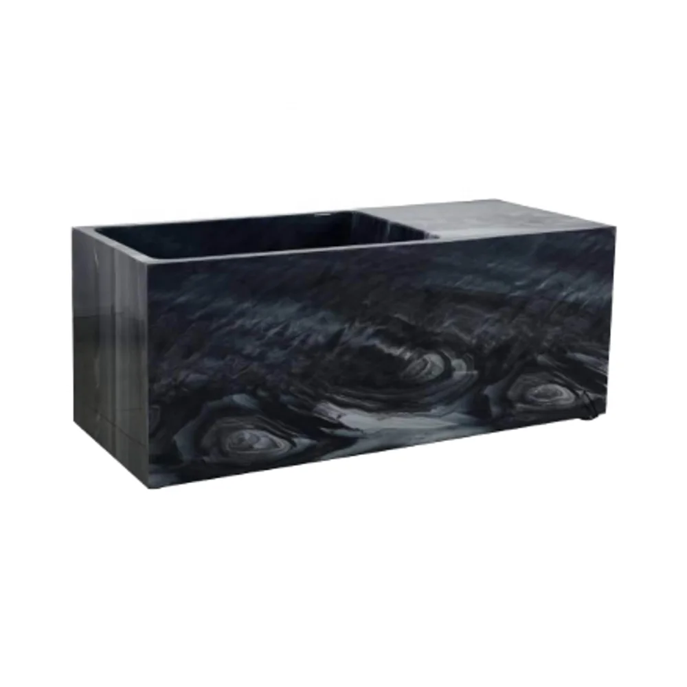 Modern black Freestanding Spa Tub Built-In Refrigerator Cold Plunge Ice Bath Soaking Pool Indoor Bathroom CUPC luxury bath tubs