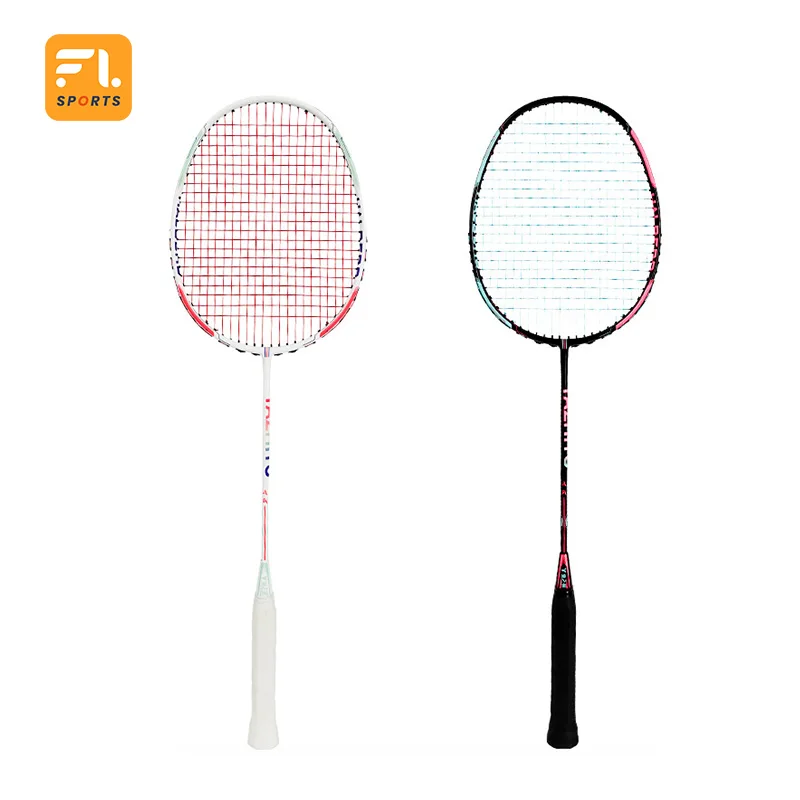 Light Carbon Racquet Top Quality Full Carbon Graphite Fiber Badminton Racket for Professionals With Tension 22-26lbs Shuttle Bat