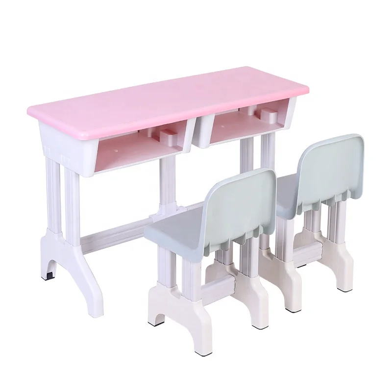 Kindergarten Furniture Set Plastic Preschool Classroom Primary School Desk and Chair for Kids Reading Study Learning