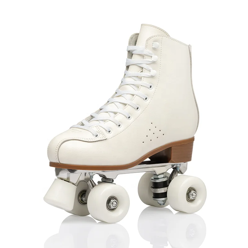 Cowhide double row roller skates unisex Imported high-quality ice skate shoes Genuine Leather roller skates