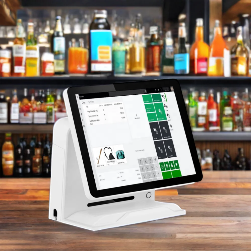 Система Epos Android с 15-дюймовым или 17-дюймовым дисплеем кассовый регистр функцией SDK
