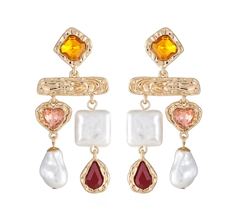 2023 оптовая продажа серьги-гвоздики в форме барочного жемчуга