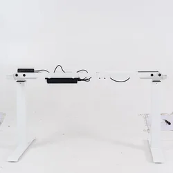 Office Ergonomic Motorized Adjustable Dual Motor Standing Desk Frame Table
