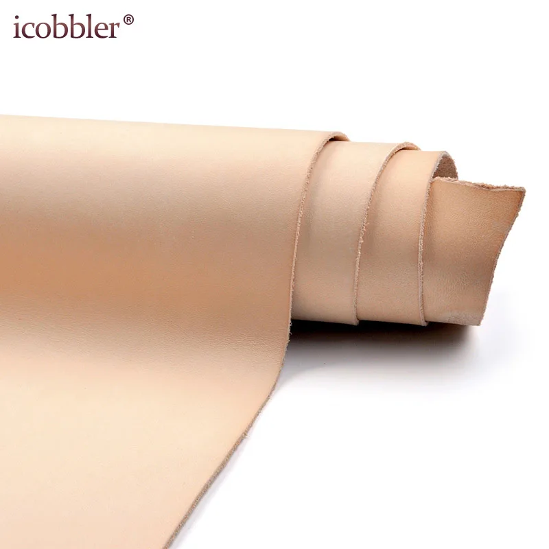Vegetable Tanned Cowhide Material Fabric Piece, Real Leather For Furniture DIY Art Craft Sewing Accessory Genuine-Leather-Fabric