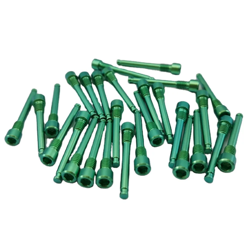 Colorful m4*30/35 Bicycle modification XT XTR Hydraulic Disc brake  Pads titanium threaded pin screw for shimano hope tech race