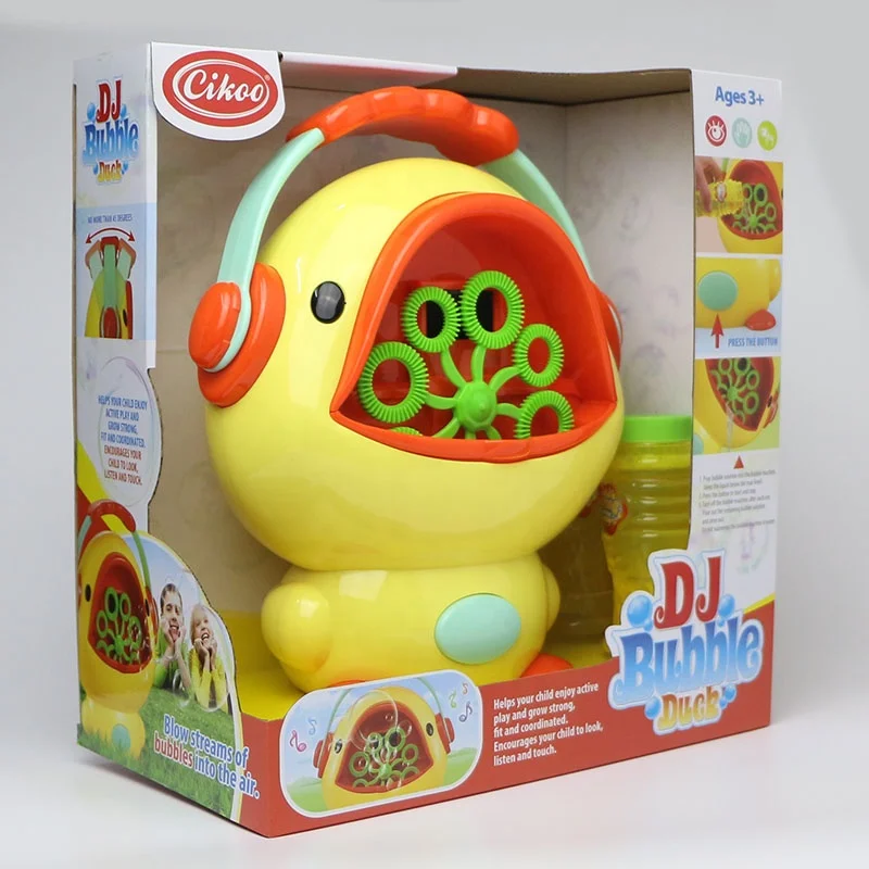 electric musical DJ duck bath bubble machine toy for kids party