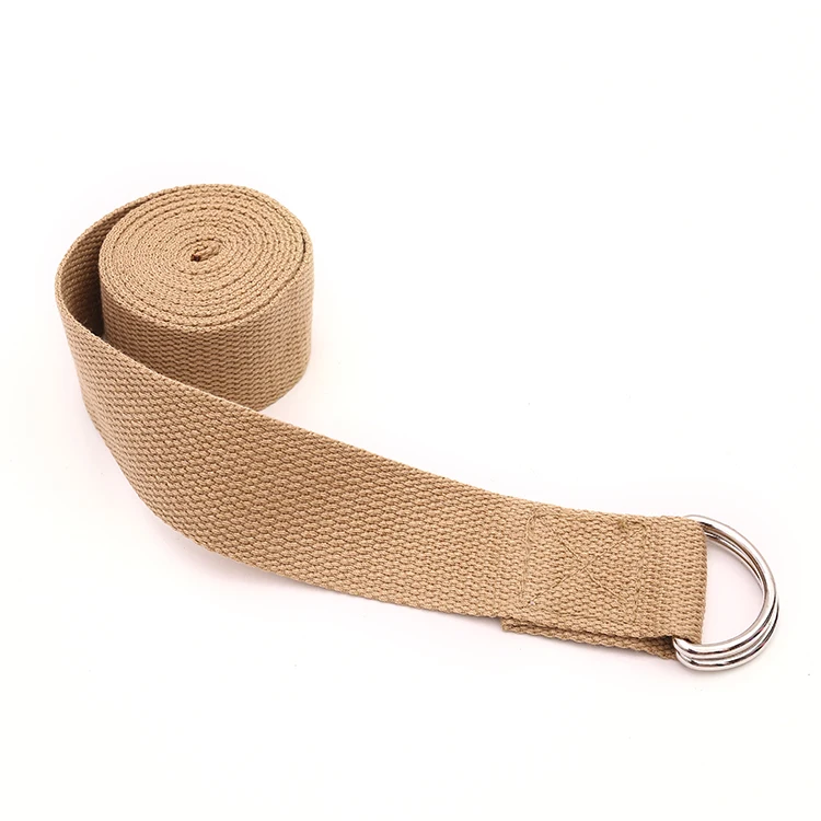 3.2meters length elastic customized cotton yoga mat carrying stretch straps