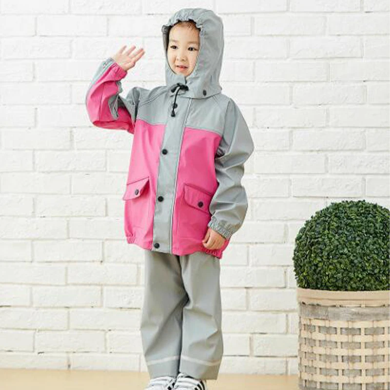 hiking camping sport rainwear bike seat raincoats for children kids biodegradable child raincoat sleeve rain poncho for kids