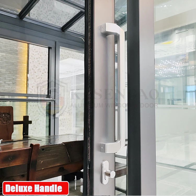 New Design Geze Deper Automatic Interior Aluminum Sliding Door Magnetic Levitation Household Double Glass Sliding Door