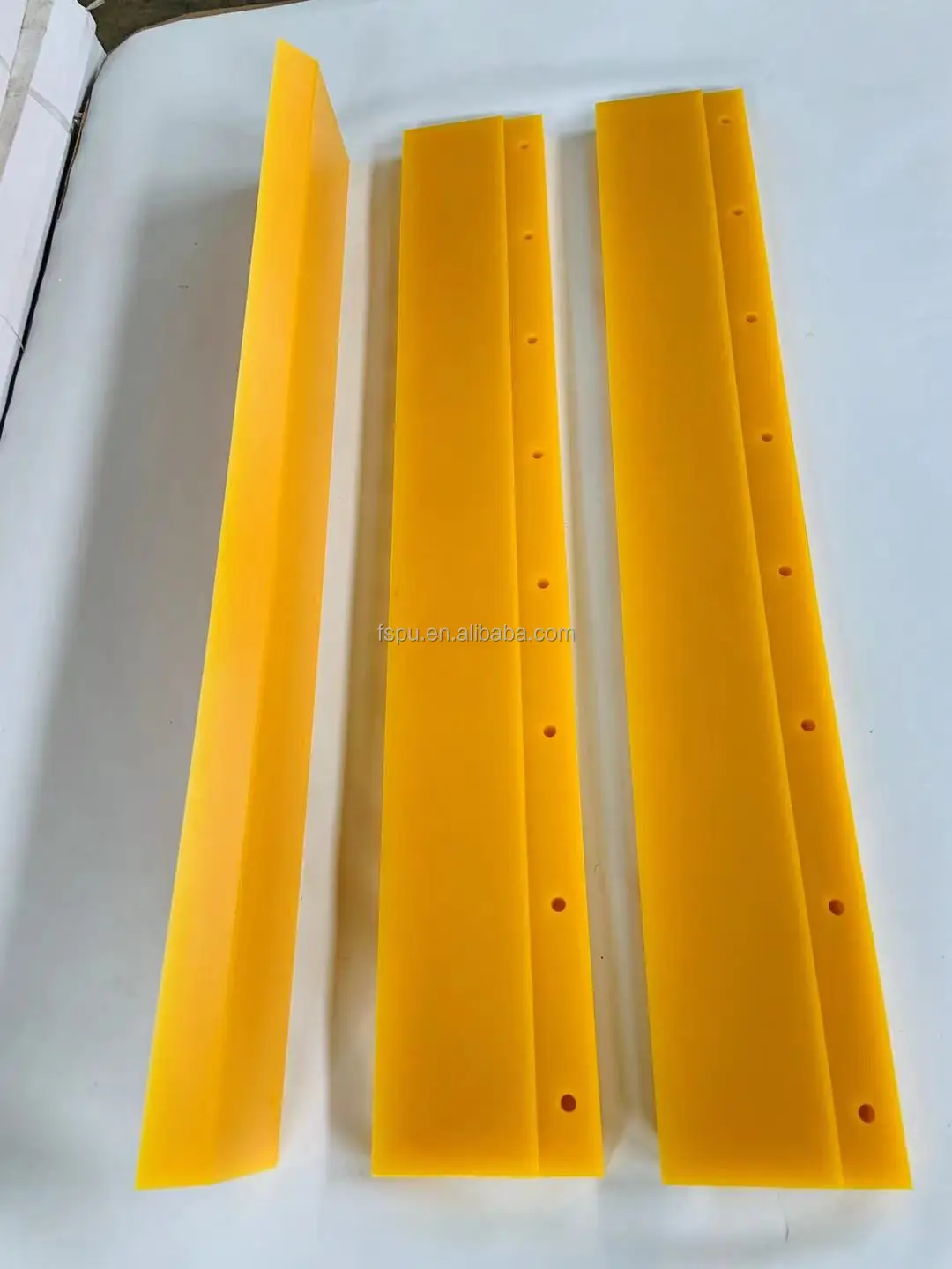 moulded 25-50mm thickness polyurethane scraper blades for snow plow cleaning