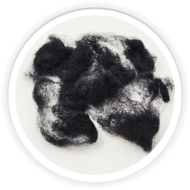 Nylon 6 polyamide chopped fibers fabric for carpet