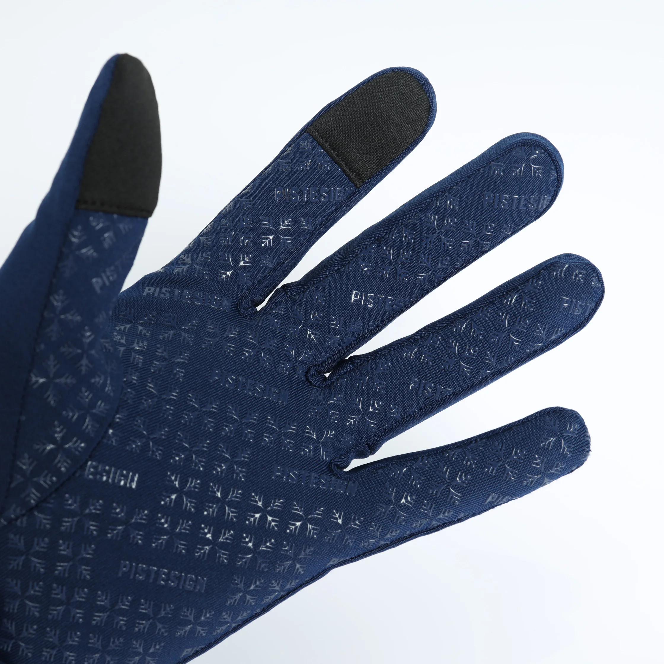 Soft Spandex Gloves Antislip Road Cycling Glove Touch Screen Gloves Mens Womens Reflective with Silicone Print