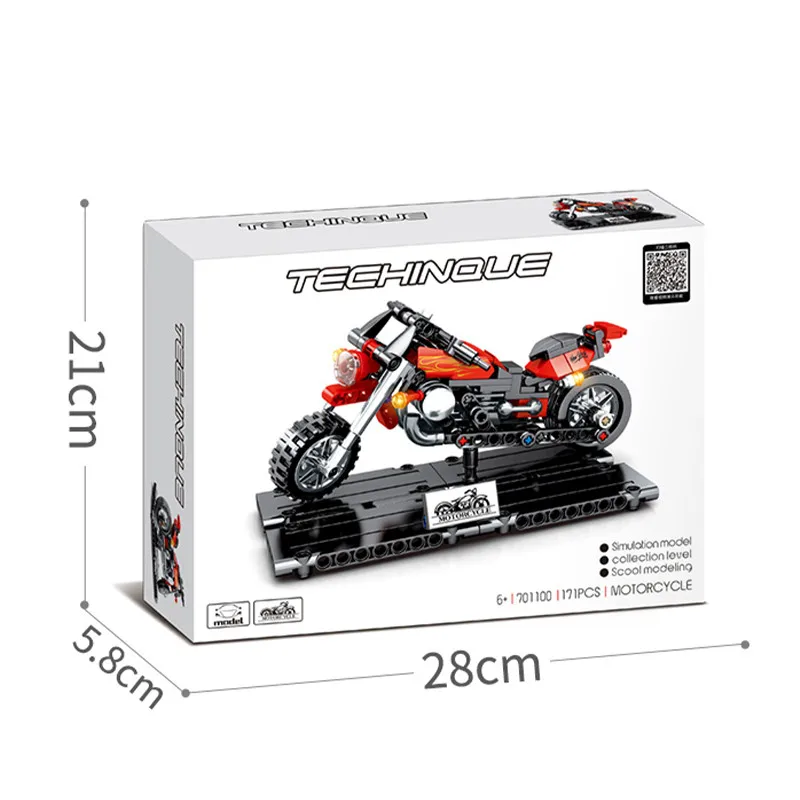 Harley Scooter / KTM Motocross Technic Series Motocross Set Building Blocks Educational Toy Model Gift Boys and Girls Bricks