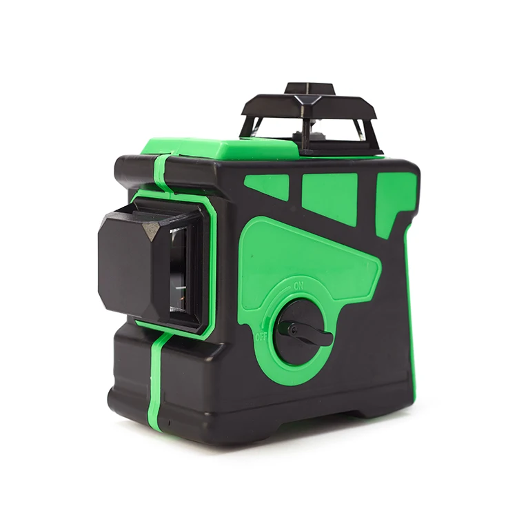 Automatic Self Leveling 360 Rotating Rotary 3D Laser Multi Cross Line Red Green Beam Laser Level 3D 12 Lines Meter