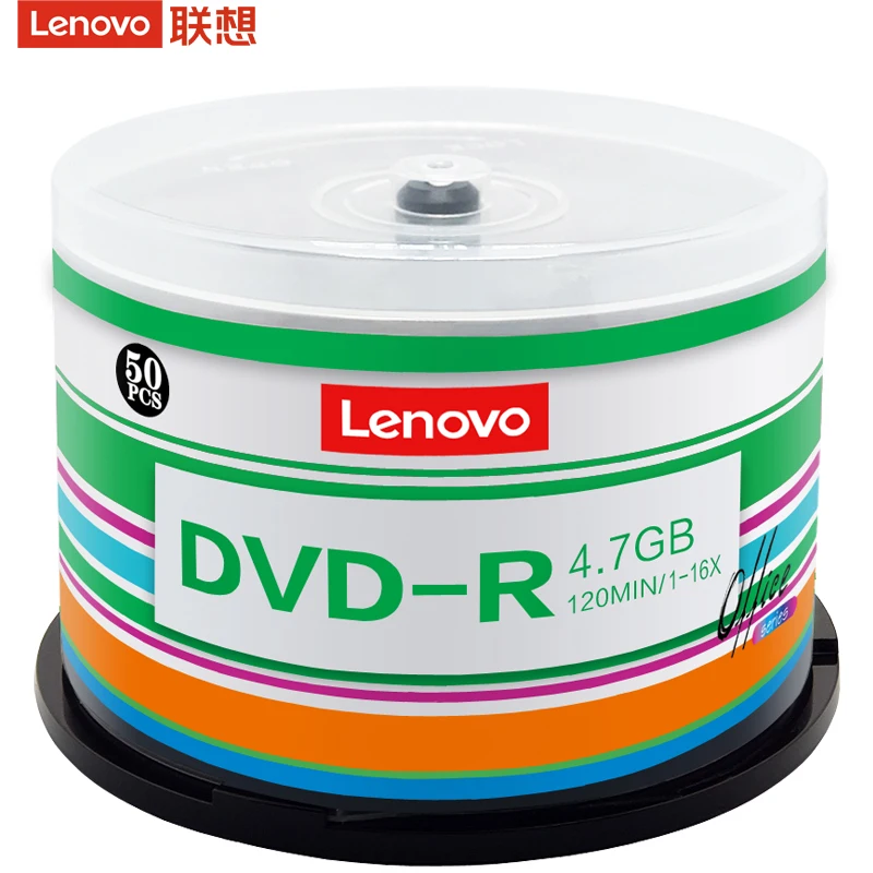 Lenovo 50PCS Blank discs Cdr dvdr 4.7gb media  dvd-r music cd-r