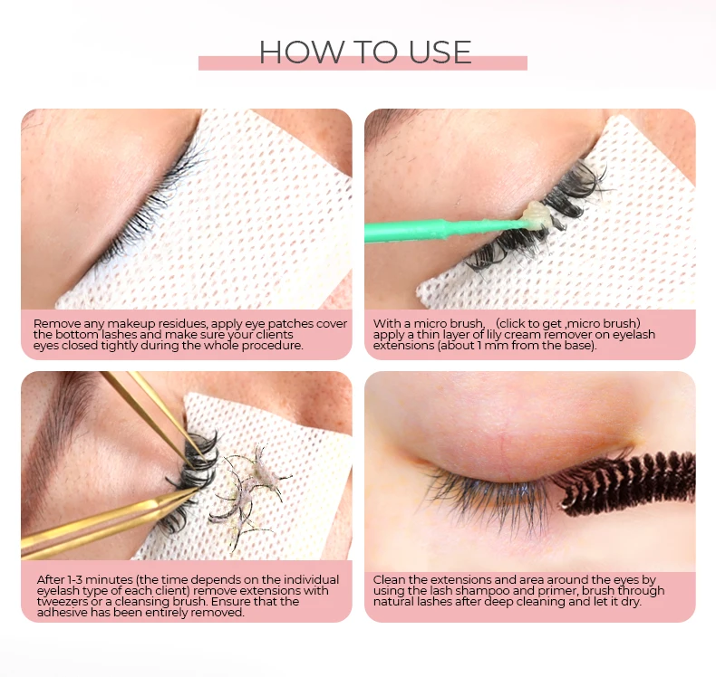 2022 Adhesive Remover Eyelash Extension Glue Remover Cream Private Label