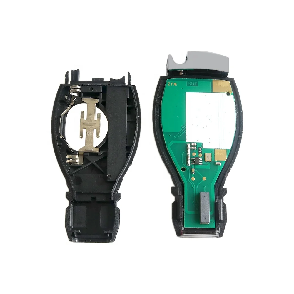 2 Buttons Keyless Entry 433 / 315 Mhz Car Remote Key Case For Benz NEC & BGA Smart Car Key