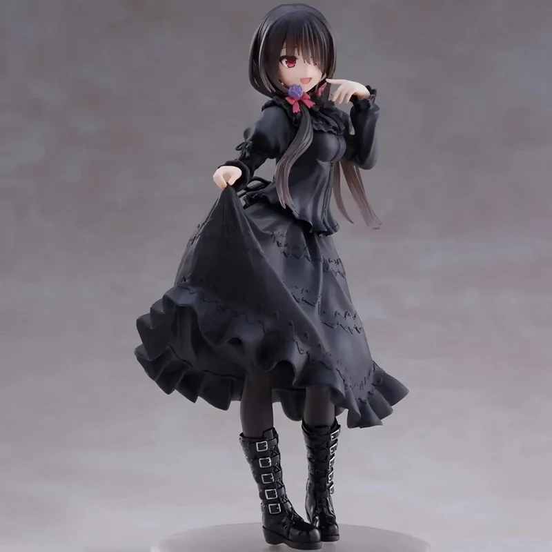 Anime Girls Model Figure Toy Standing Model Black Dress Girls Action Figure Cute Doll