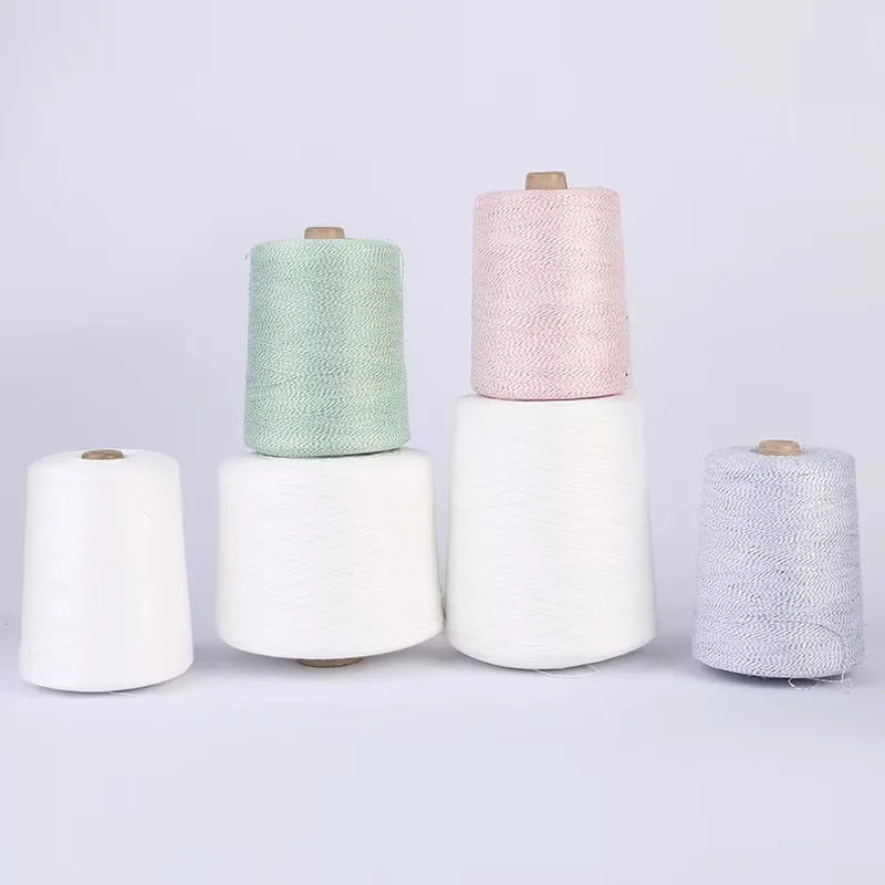 The factory supplies color blended yarn from stock at a low wholesale price for glove clothing