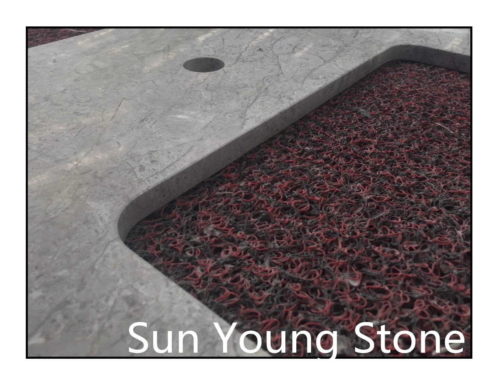 Customized size marble countertop hotel vanity granite top for sell