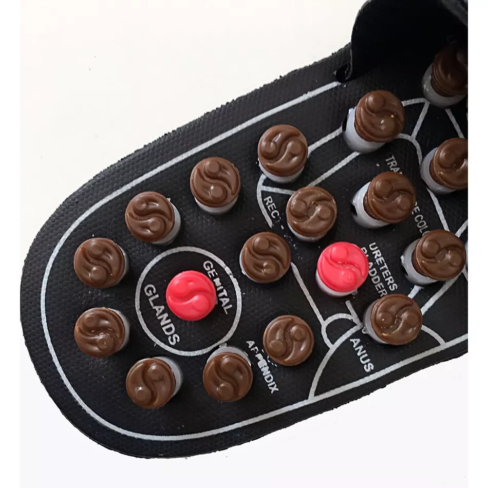 Acupoint Massage Slippers Sandal For Men Feet Acupressure Rotating Foot Massager Shoes