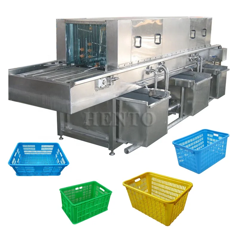Automatic Crate Washing Machine / Live Chicken Crate Washer / Eggs Crate Washing Machine