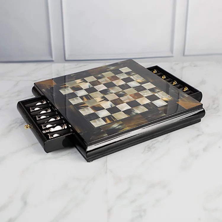 Покрытие лаком для рояля МДФ класса люкс на шахматной доске, высокое качество шахматная доска игровых приставок, изготовленные на заказ с выдвижными ящиками шахматная доска деревянная Пасхальная корзинка