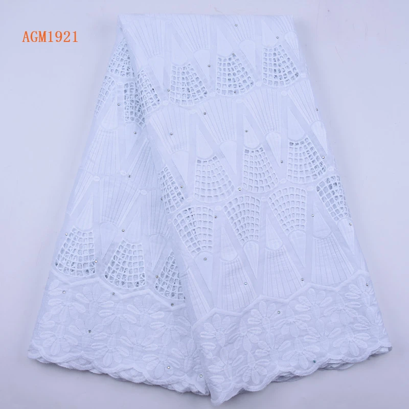 Pure White 2021 Swiss Voile Laces Switzerland Cotton African Dry Cotton Lace Fabric Latest  Nigerian Voile Lace For Wedding 1921
