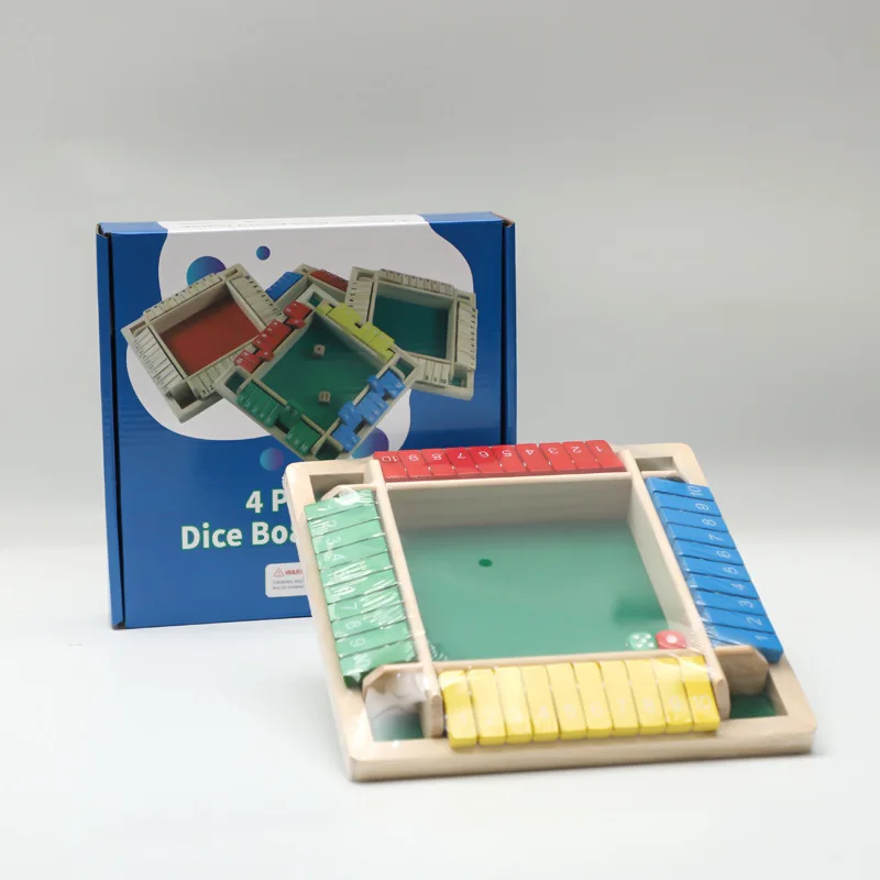 YUCI 1-6 игроков игра в кубики деревянная настольная с 16 кубиков цифровая для детей и взрослых