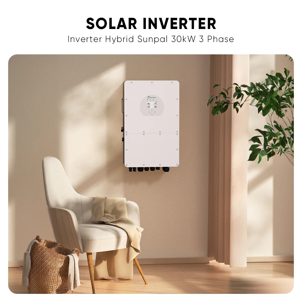 Sunpal hybrid energy storage system 30kw three phases solar system set