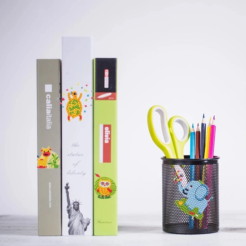 Cartoon Stickers 5D Diamond Painting Kits for Kids Animal Pattern DIY Creative Diamond Mosaic Sticker Craft Paint By Number