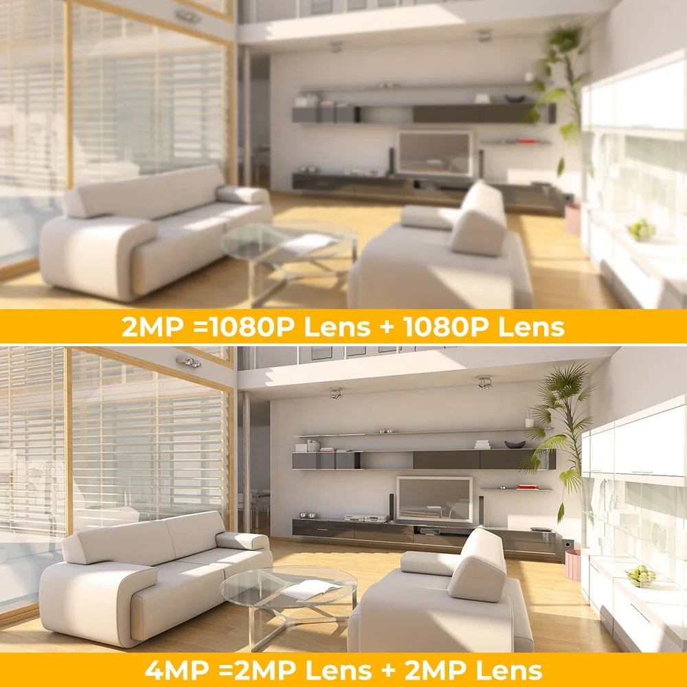 V380 4G wifi camera 4MP  Dual Wide Angle Lens Color Night Vision Indoor Auto Human Tracking Wireless IP WiFi PTZ Camera