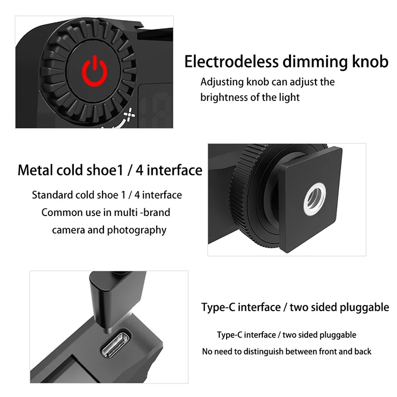 Wholesale Rechargeable LED Video Lights 5500K Mini Camera Light Studio Light For Photoshoot