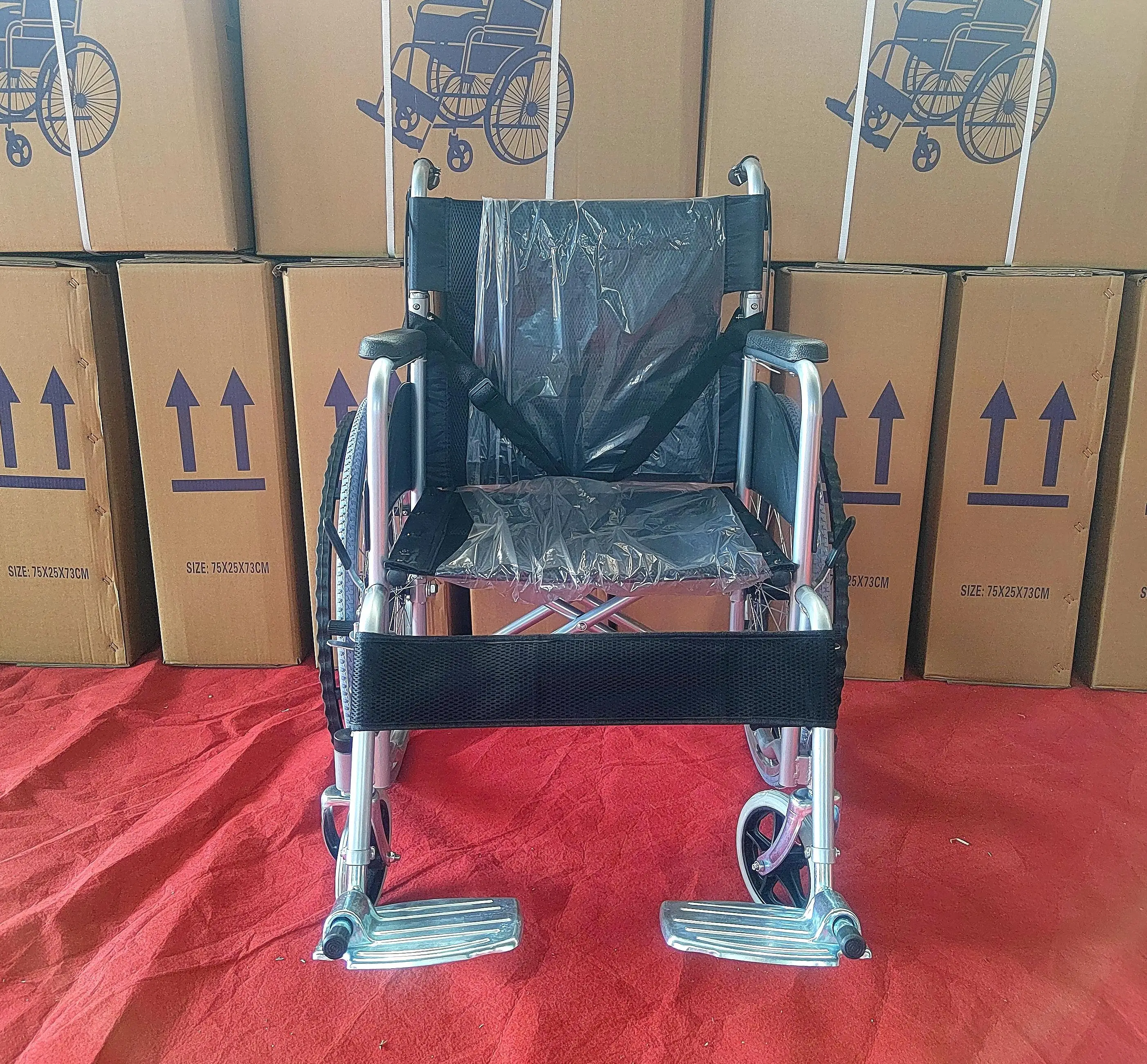 Folding Wheelchair  Detachable leg Light Weight and Economical Manual Wheelchair