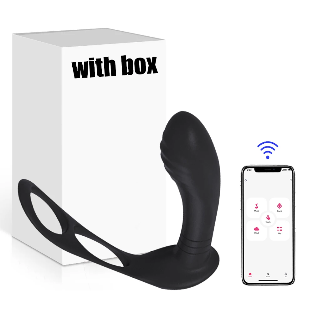 Анальный вибратор с Bluetooth, вибратор для простаты, мастурбатор, вибрационный эротический массажер для мужчин, Анальная пробка, фаллоимитаторы, секс-игрушки с управлением через приложение