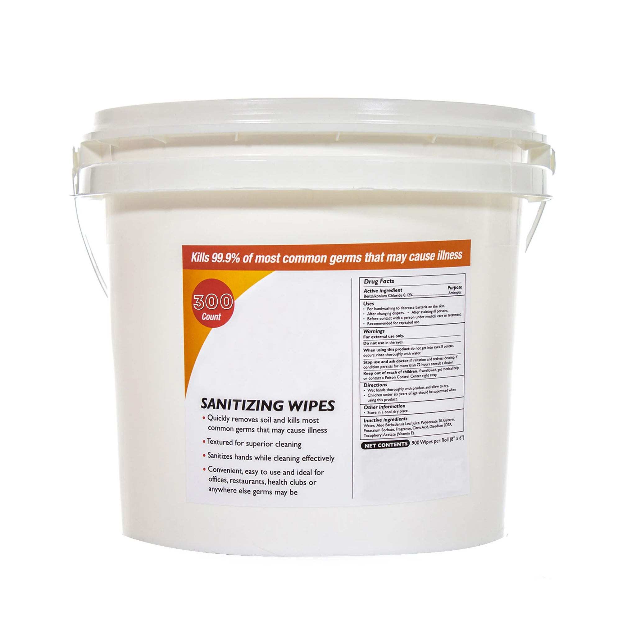 
Surface cleaning 300 pumps/barrel with wet wipes for industry 