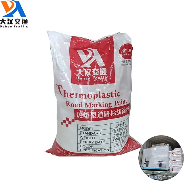 High Quality Wholesale Custom Cheap Yellow And White Reflective Thermoplastic Paint For Road Line Marking Construction