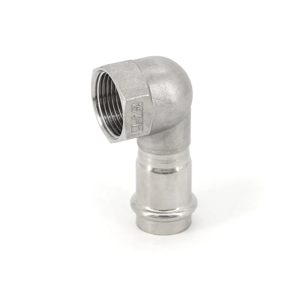 Hot selling Stainless Steel Press Pipe fitting, Short female elbow Male elbow