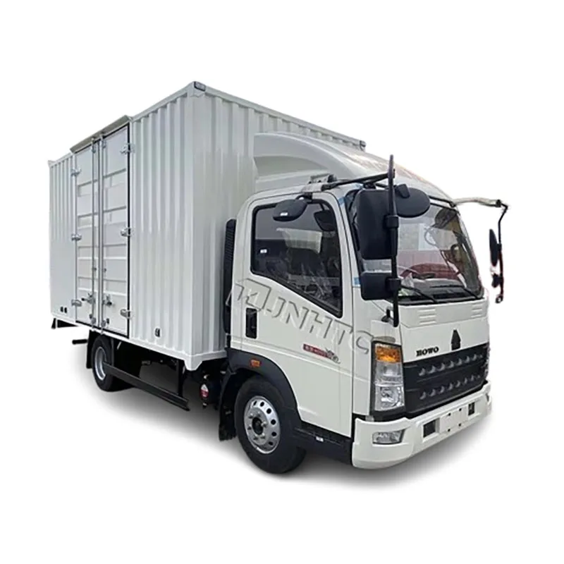 HOWO 8ton Light Closed Van Container Cargo Truck 4x2 5ton 3.5ton Truck Van 1 Ton Car