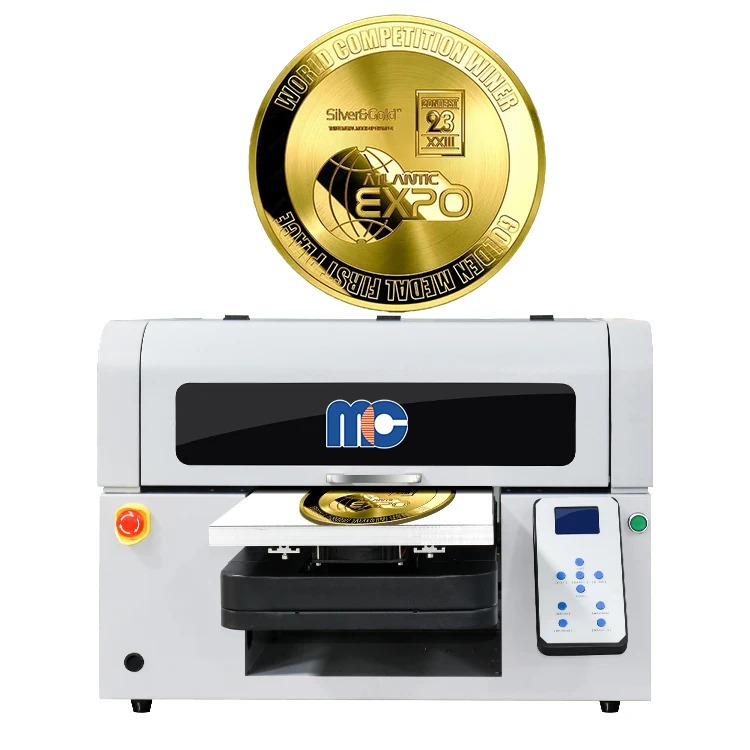 Top sale a3 uv small  flatbed printer dtg digital inkjet printers with 2pcs xp600/i3200 printhead machine