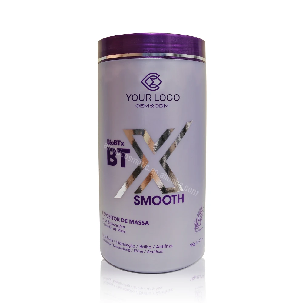 OEM biobtx сглаживающий крем против завивки bluetox для лечения волос бразильский Кератиновый выпрямляющий