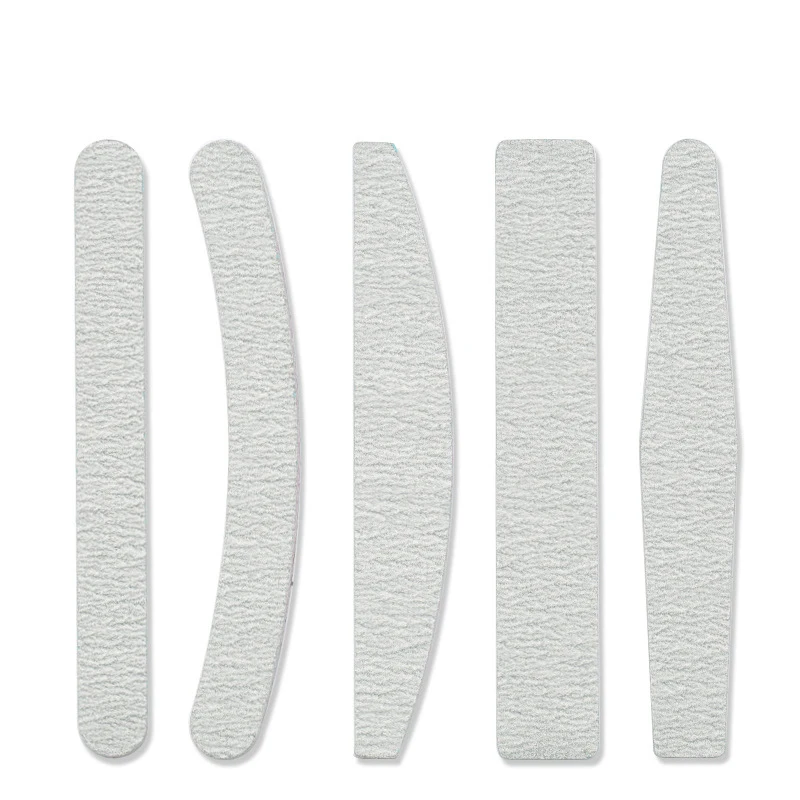 Nail File 100/180 Sandpaper Sanding File Double Side of Polishing Files for Manicure Buffers Half Moon Lime Nail Tools Supplier