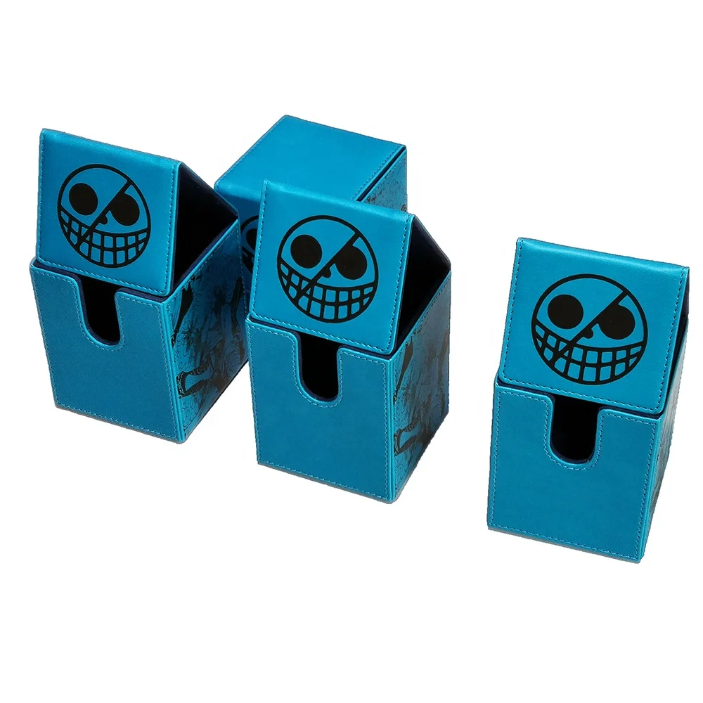 PU Leather Deck Card Boxes Cards Deck Game Box for Collectible Playing Card Box