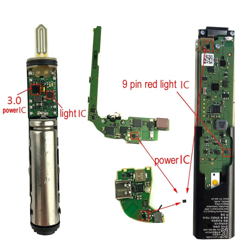 repair accessories tool parts position switch charger connecting 9 pin red light power IC  for IQOS 2.4 plus 3.0 duo heat stick