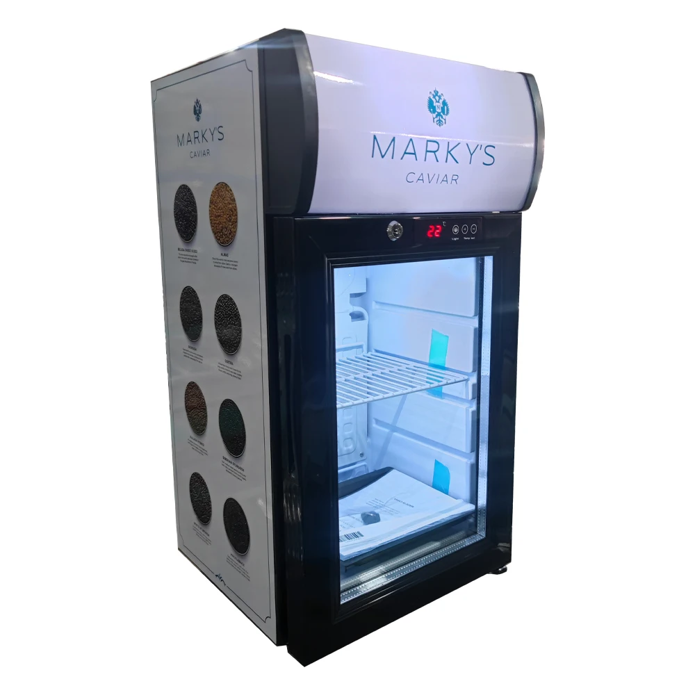 Small Caviar Display Refrigerator Commercial Mini Fridges with temperature display